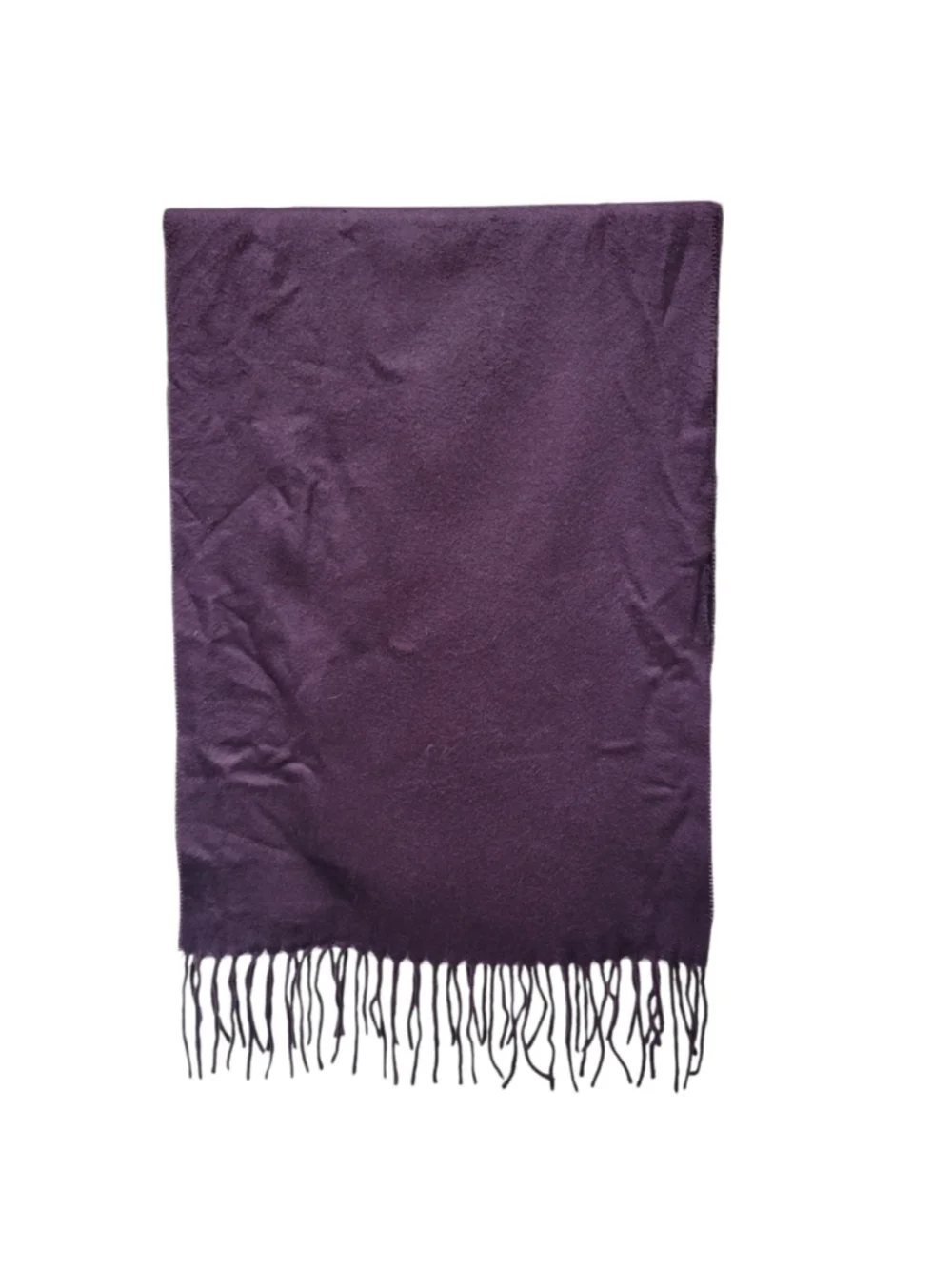 Unbranded Adult Unisex Hand Tailored Purple Cashmere Scarf 66